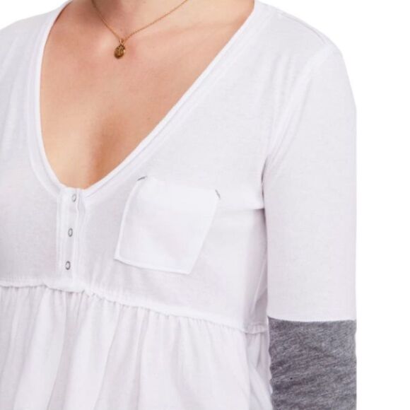 NWT Free People Heart of Mine Colorblock Crop Top - Picture 4 of 4